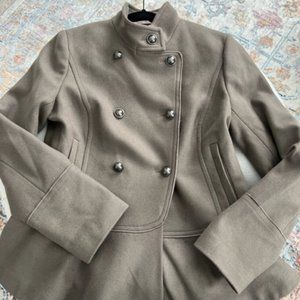 Banana Republic Italian Wool Peplum Coat (size S)